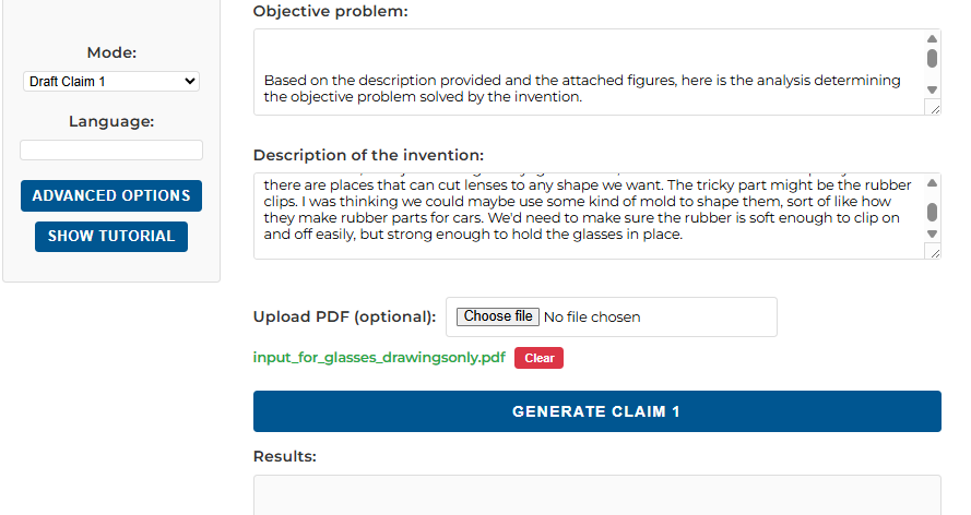 Mode 2 Draft Claim 1 interface