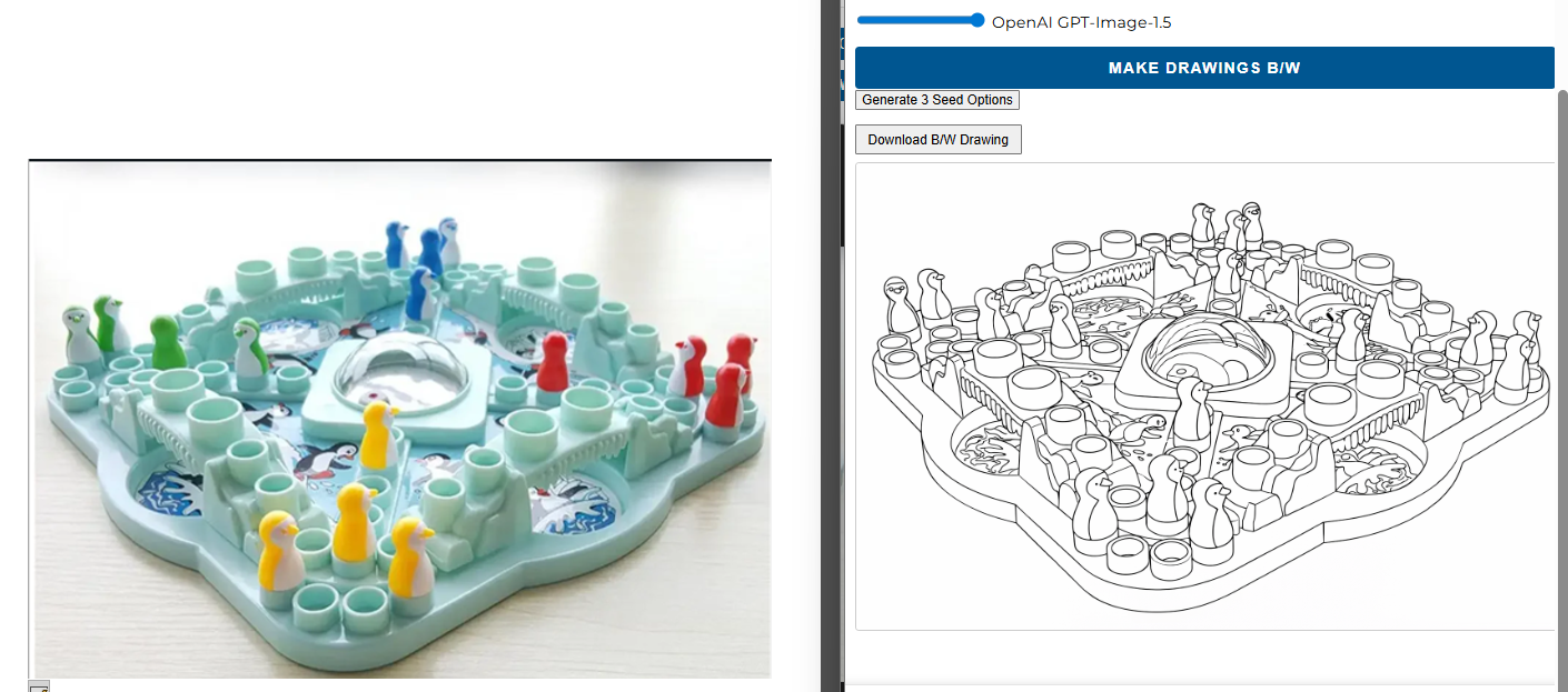 Make Drawings B/W input form