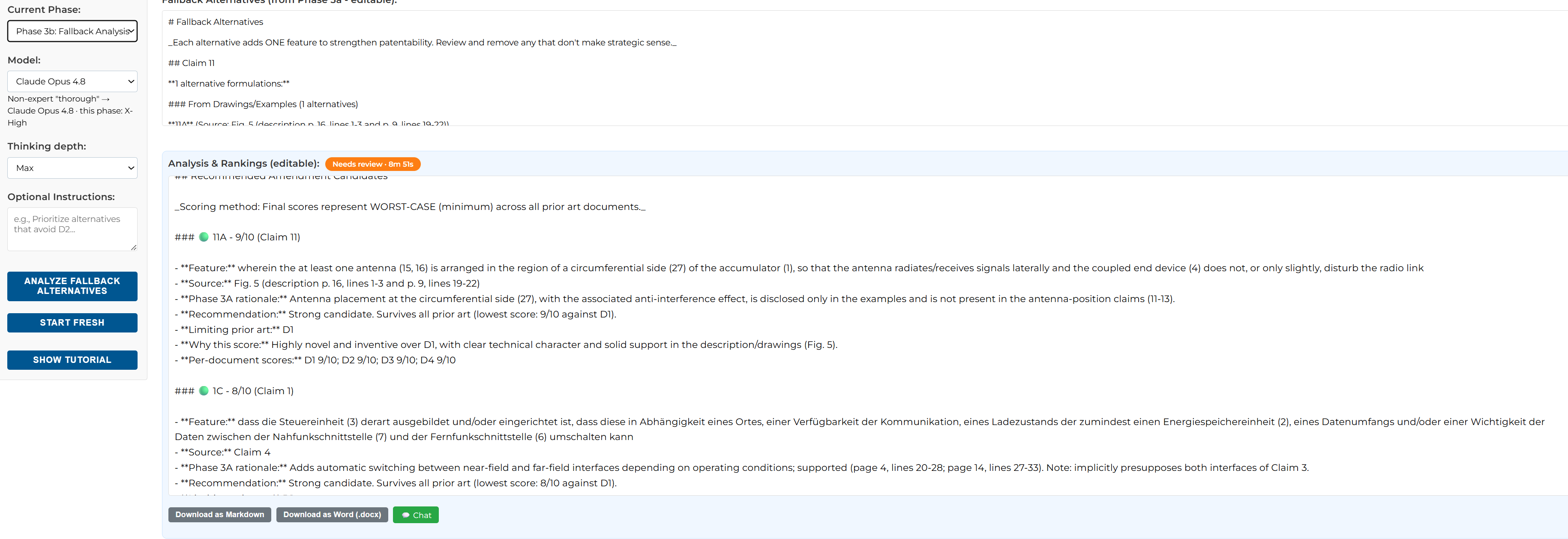 Phase 3 ranked fallback amendments
